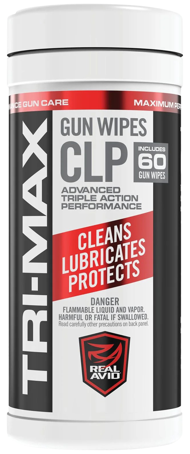 Real Avid Tri-Max CLP Gun Wipes 60-Count Canister
