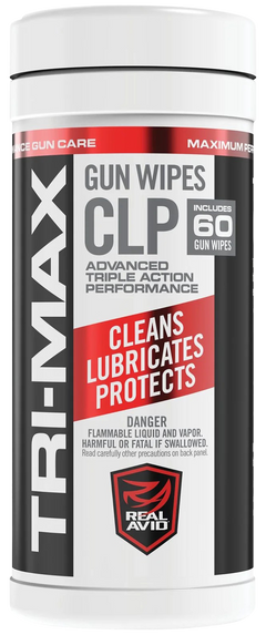 Real Avid Tri-Max CLP Gun Wipes 60-Count Canister