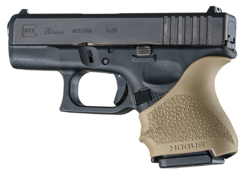 Hogue HandAll Beavertail Grip Sleeve Glock 26/27 FDE Rubber