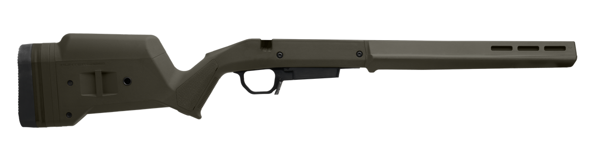 Magpul Industries Hunter American OD Green Adjustable Stock w/ STANAG Mag Well for Short Action Ruger American - Right Hand