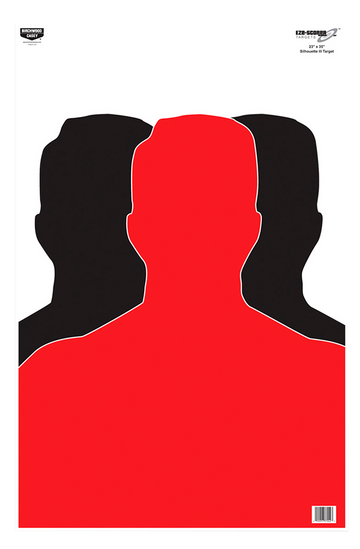 Birchwood Casey EZE-Scorer Silhouette III Hanging Paper Target 23 x 35 100 Per Pkg