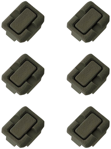 Magpul Industries WCK M-LOK Wire Control Kit - OD Green Polymer - 6-Piece