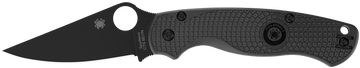 Spyderco Para Military 2 Lightweight 3.47" Clip Point Plain Edge CTS BD1N DLC Black FRN Folding Knife