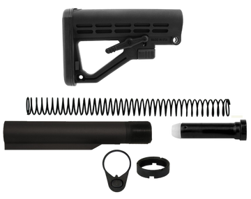 TacFire MAR050B Mil-Spec Buffer Tube Kit 6-Position Matte Black AR-15