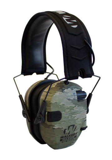 Walkers Game Ear Razor PRO Digital Electronic Muff 23 dB Over the Head ATACS-IX Camo/Black Polymer