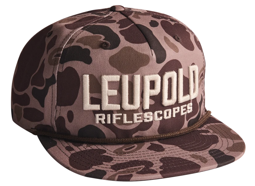 Leupold Retro Roper Hat Bark Duck Camo 7-Panel Trucker