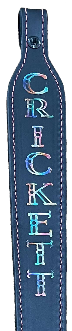 Crickett KSA802 Rifle Sling 23" Black Leather w/ Pink Stitching