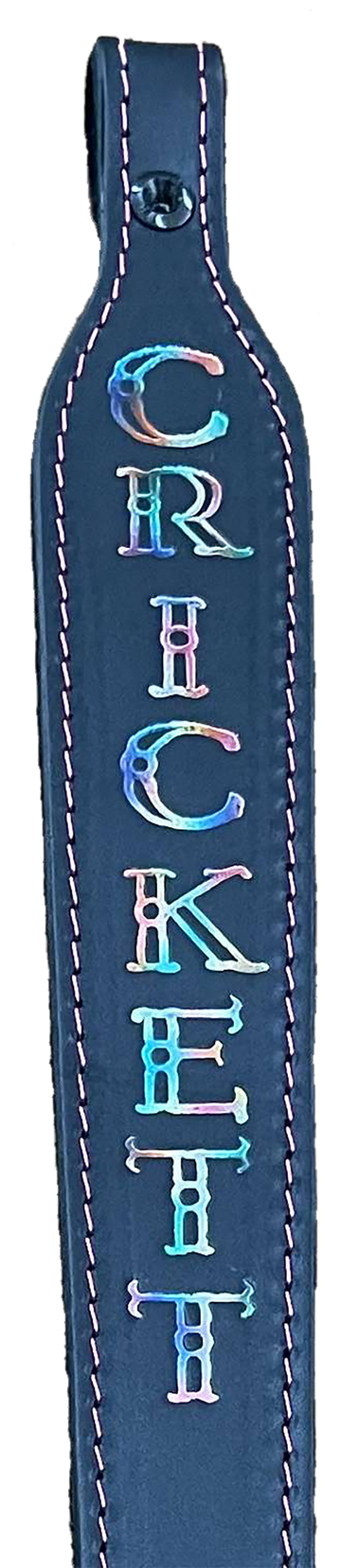 Crickett KSA802 Rifle Sling 23" Black Leather w/ Pink Stitching