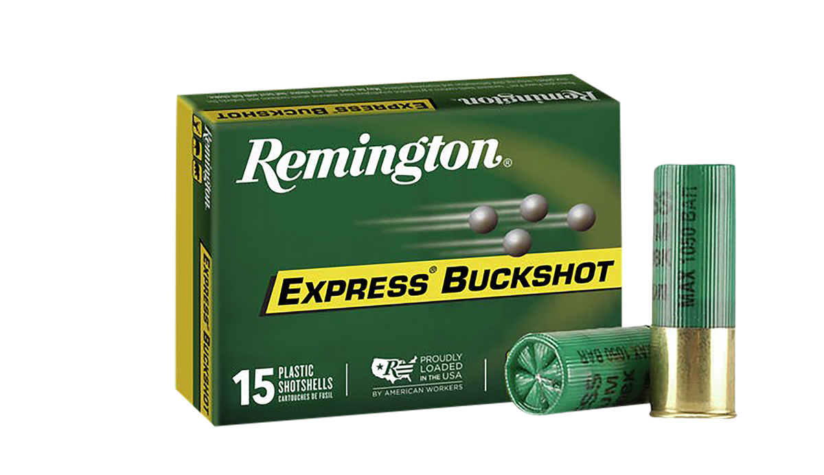 Remington Ammunition Express Buckshot 12 Gauge 2.75" 00 Buck 9 Pellet 15 Rd - Box or Case