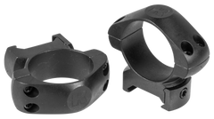 Konus 7404 Steel Scope Rings 30mm Medium Matte Black 0 MOA - Pair