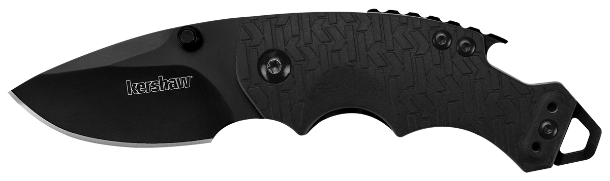 Kershaw Shuffle 8700BLK 2.40" Folding Plain 8Cr14MoV Black Oxide Black GFN