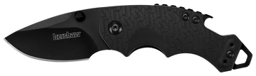 Kershaw Shuffle 8700BLK 2.40" Folding Plain 8Cr14MoV Black Oxide Black GFN