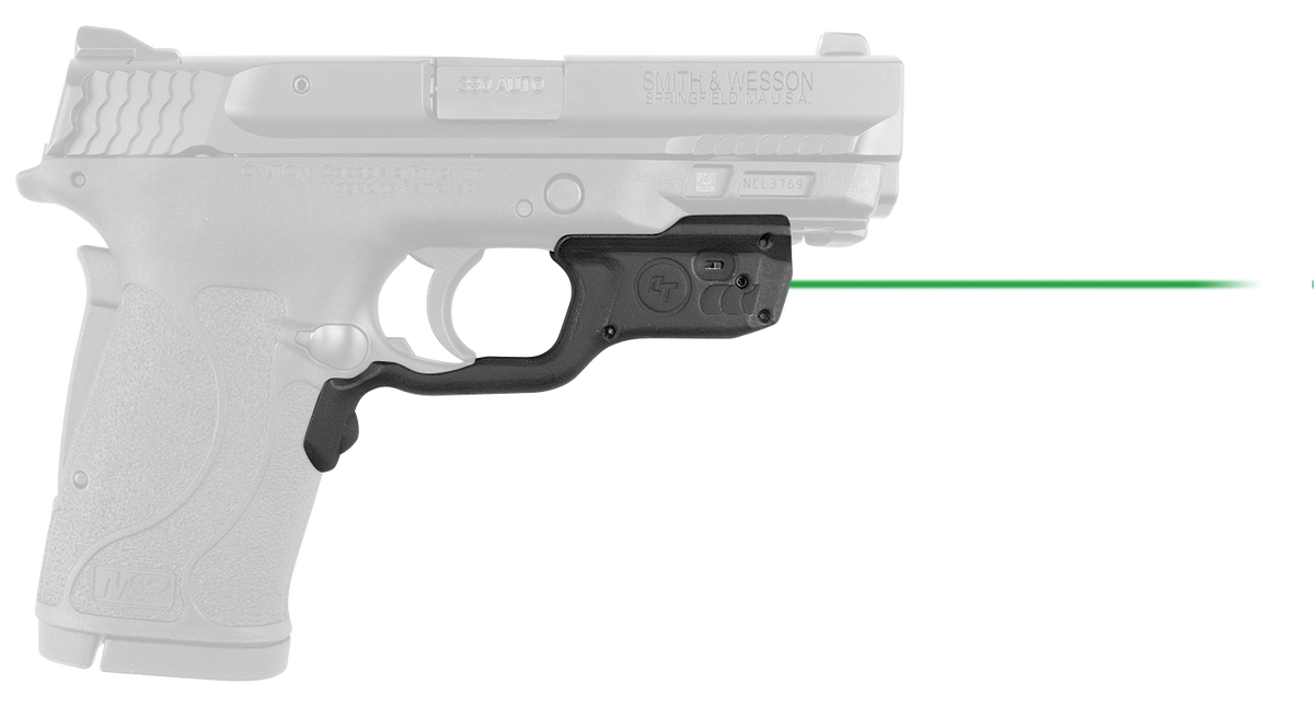 Crimson Trace LG-459G Laserguard Green Laser Sight for S&W M&P 9EZ/380EZ Shield/22 Compact - Black Polymer