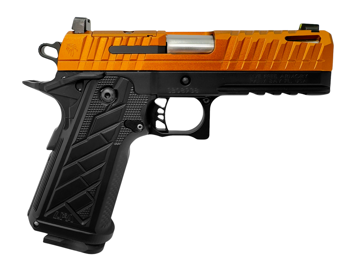 Live Free Armory Apollo 11 V2 Compact 9mm Luger 4.15" 18+1 Semi-Auto Pistol - Copper FX Cerakote Slide