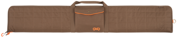 Girls With Guns Highland 52" Brown Quilted Polyester Shotgun Case - Lockable Zipper
