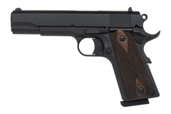 Tisas Arms 1911 A1 Stakeout 45 ACP 5" 8+1 SAO Pistol - Black Cerakote / Walnut Grip