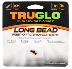 TruGlo Long Bead Universal Shotgun Fiber Optic Red 6-48 Front Sight