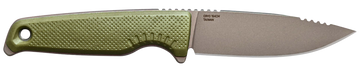 S.O.G Altair FX 3.40" Fixed Drop Point Plain Satin TiNi Cryo CPM 154 SS Field Green GRN Handle
