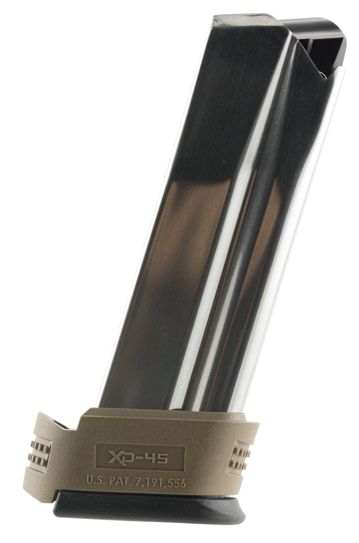 Springfield Armory XD4551 XD Compact 45 ACP 10rd Stainless Steel Magazine - FDE X-Tension