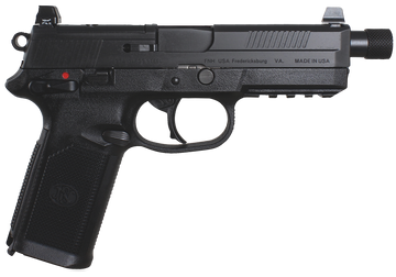 FN FNX-45 Tactical 45 ACP 5.3" Threaded Barrel 15+1 DA/SA Semi-Auto Pistol - Black