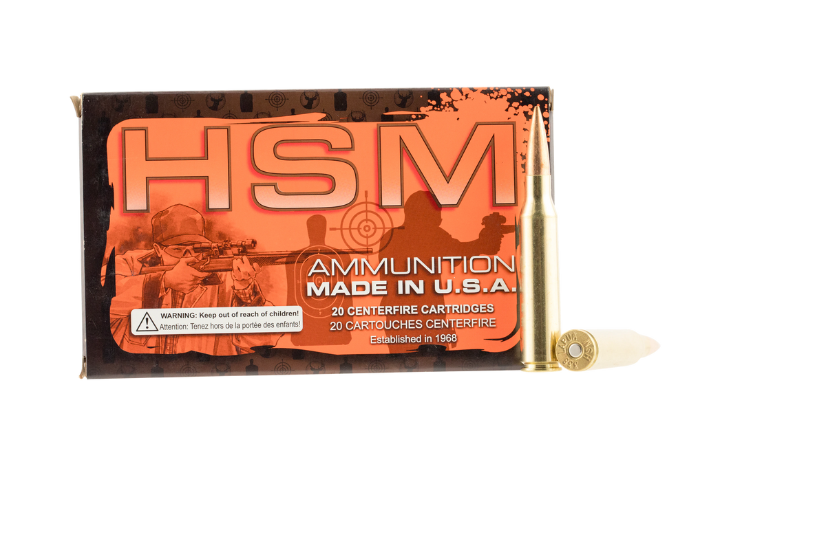 HSM 338LAP2N68 Match  338 Lapua Mag 250 gr Sierra MatchKing BTHP 20 Per Box/ 20 Case