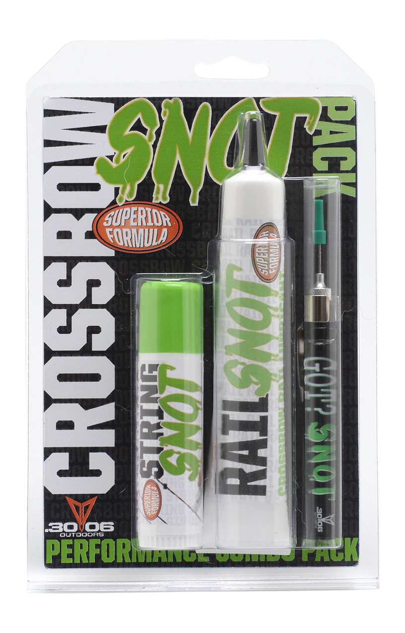 30-06 Outdoors Snot Lube 3 Pack for Crossbows - String Wax, Rail Lube & Parts Oiler Pen