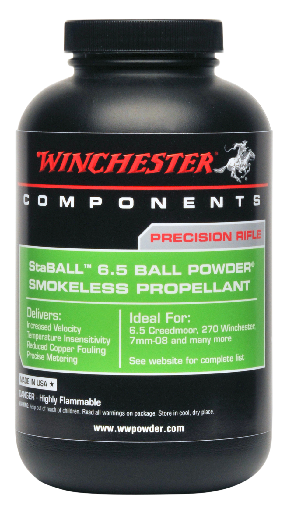 Winchester Powder StaBALL 6.5 Smokeless Rifle Powder 1 lb