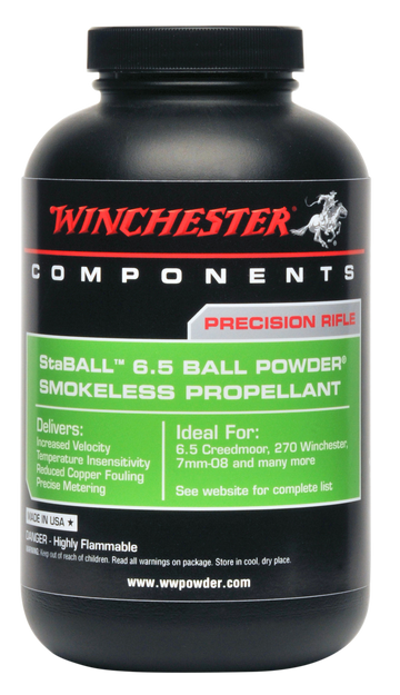 Winchester Powder StaBALL 6.5 Smokeless Rifle Powder 1 lb