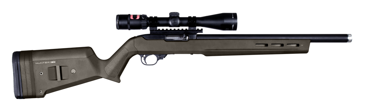 Magpul Industries Hunter X-22 Stock OD Green Fixed w/Adjustable Comb for Ruger 10/22