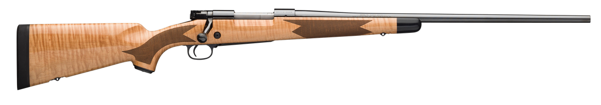 Winchester Guns Model 70 Super Grade 270 Win 24" 5+1 Bolt Action Rifle - High Polished Blued / Gloss AAA Maple