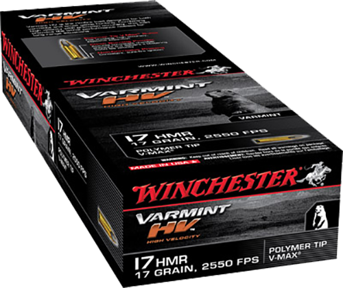 Winchester Ammo Varmint HV 17 HMR 17 gr V-Max 50 Rd - Box or Case
