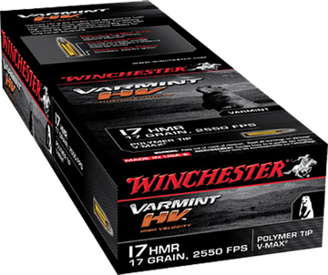 Winchester Ammo Varmint HV 17 HMR 17 gr V-Max 50 Rd - Box or Case