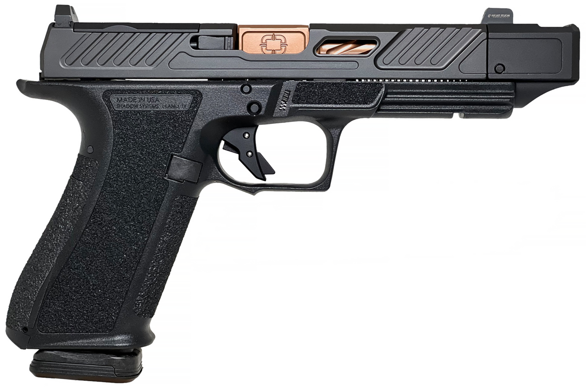Shadow Systems DR920P Elite 9mm Luger 4.6" 17+1 Semi-Auto Pistol - Black/Bronze