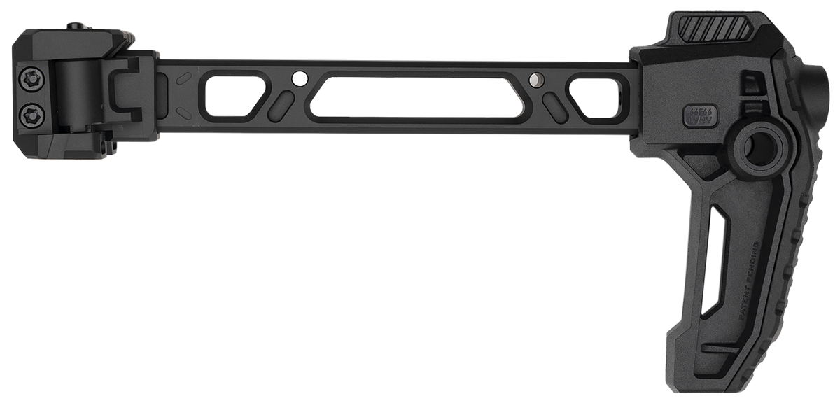 Strike Industries FSA Dual Folding Adapter Stock - 1913 Picatinny Mount - 6061-T6 Aluminum - Black