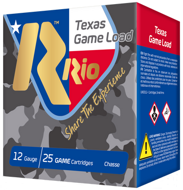 Rio Ammunition Top Game Texas Game Load 12 Gauge 2.75" 1 1/4 oz #8 Shot 25 Rd - Box or Case