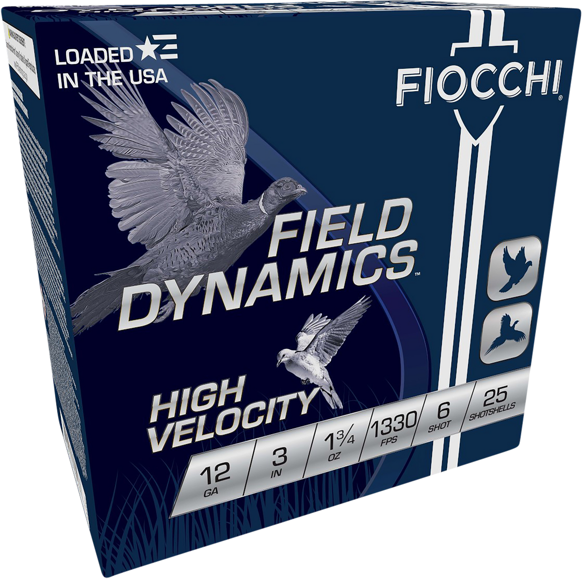 Fiocchi Field Dynamics High Velocity 12 Gauge 3" 1-3/4 oz #6 Lead Shot 1330 fps - Box or Case