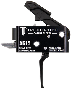 TriggerTech Competitive AR-15 3 lb Fixed Flat Single-Stage Trigger - Black