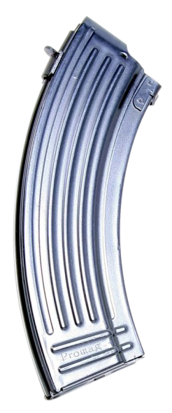 ProMag AKS30 Standard 7.62x39mm 30rd AK-47 Steel Detachable Magazine - Black Oxide