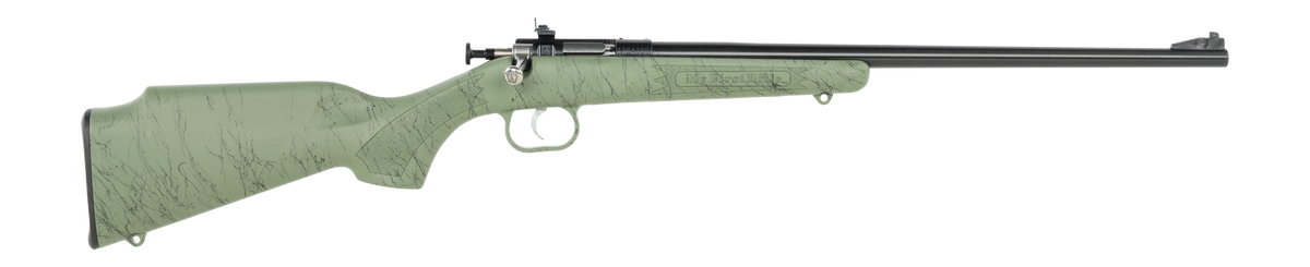 Crickett KSA2342 My First Rifle Gen2 22 LR 16.13" 1-Rd Bolt Action Rifle - Green/Black Webbing Synthetic Stock