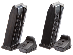 Ruger 90686 Security-9 Compact 9mm Luger 10rd Black Oxide Steel Pistol Magazine 2-Pk