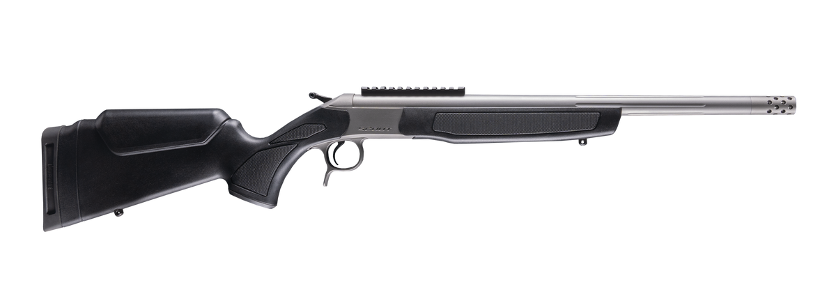 CVA Cascade Takedown 223 Rem 20" 1 Rd Single-Shot Rifle - Matte Stainless, Black Synthetic Stock