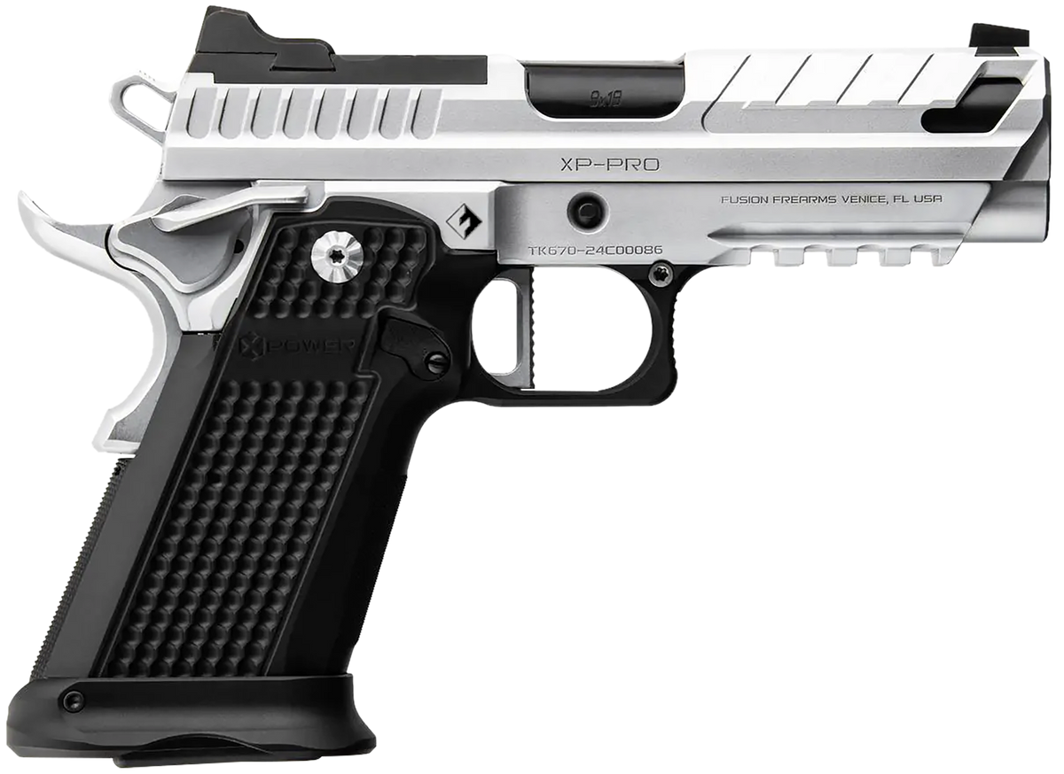 Fusion Precision XP Pro 9mm Luger 4" 17+1 Semi-Auto Pistol - Chrome