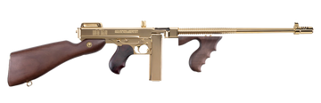 Thompson 1927A-1 Deluxe 45 ACP 16.5" 20+1/50+1 Semi-Auto Rifle - Titanium Gold