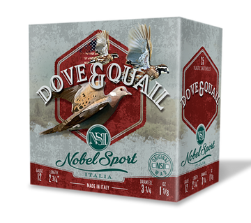 Nobel/Eurosports Dove & Quail 12 Gauge 2.75" 1-1/8 oz #6 Shot 250 Rd Box