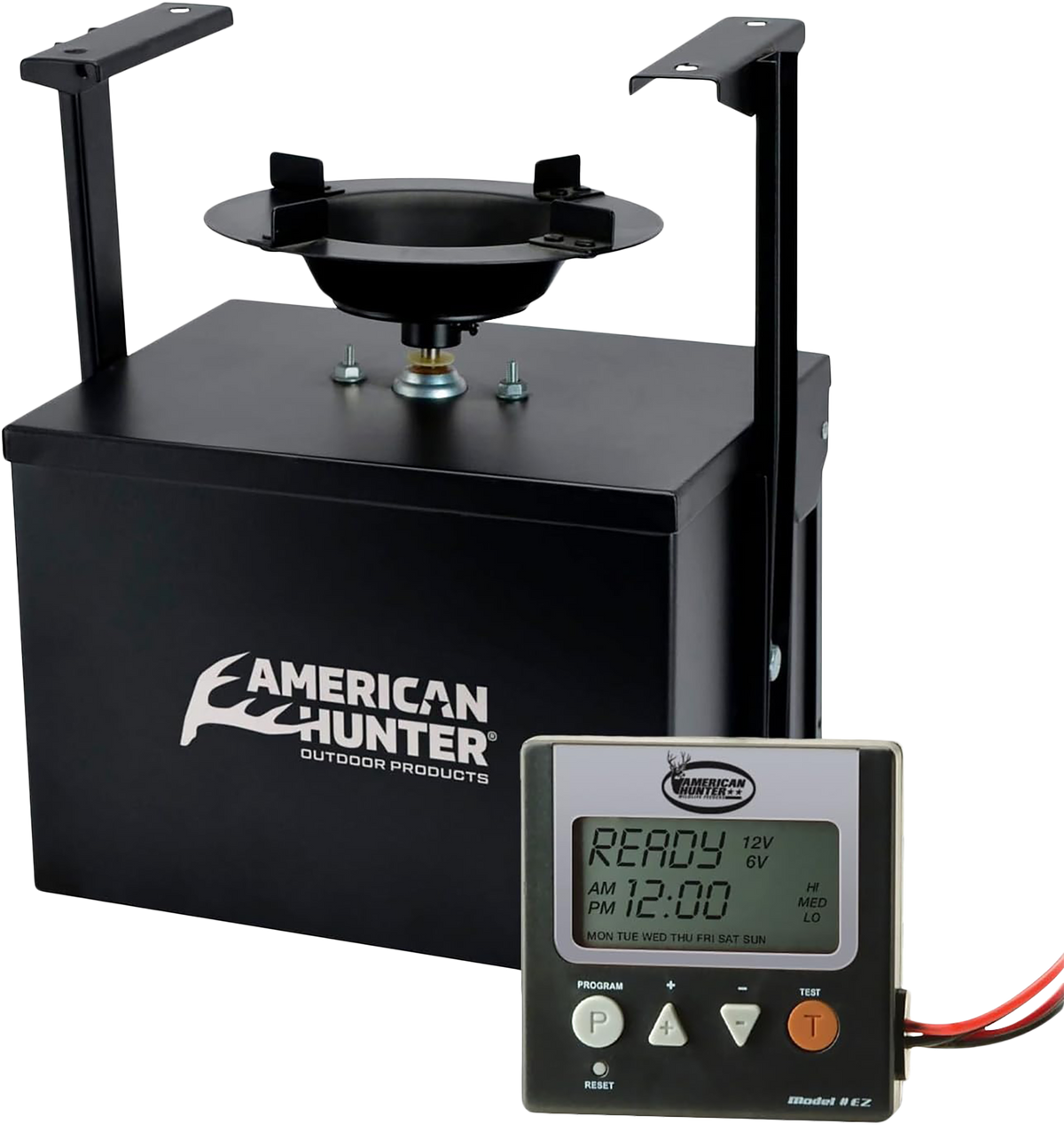 American Hunter 20558 Heavy Duty Spin Feeder Kit 6V/12V Digital Timer 8 Programs