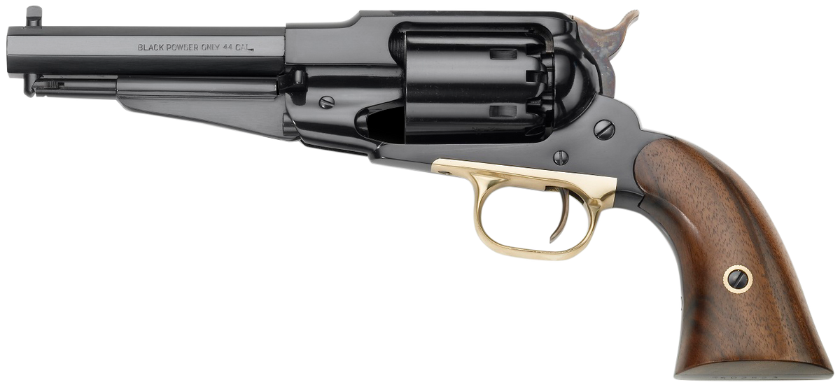Pietta 1858 Army Remington Sheriff 44 Cal 5.50" 6rd Revolver - Blued/Walnut