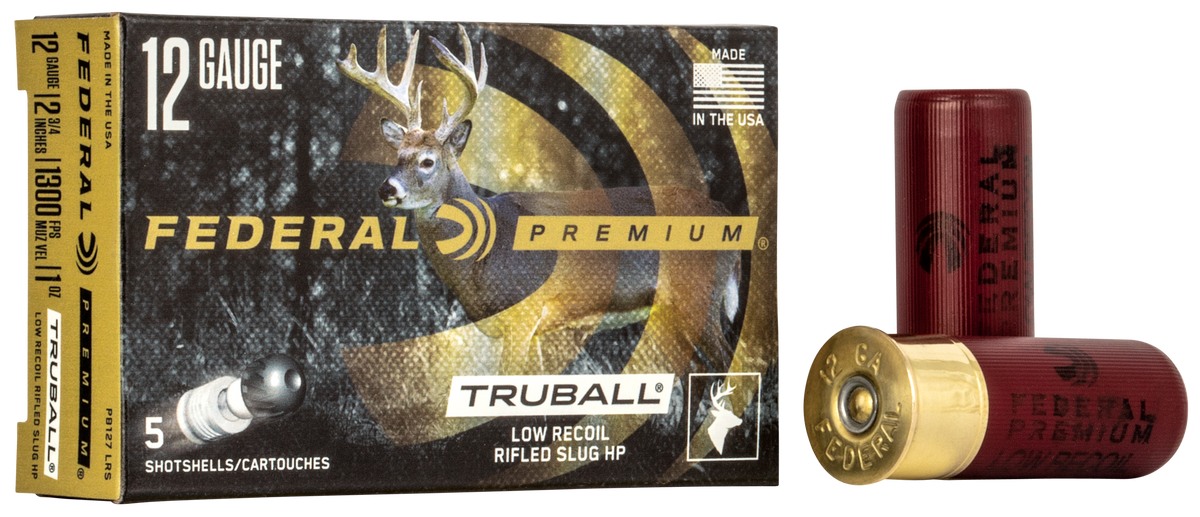 Federal Premium Vital-Shok TruBall 12 Gauge 2.75" 1oz Rifled Slug 1300 fps 5 Rd - Box or Case