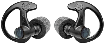 Surefire EP10 Sonic Defenders Ultra Max 30 dB Full-Block Foam Earplugs - Medium, Black