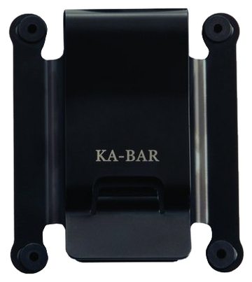 Ka-Bar 1480CLIP Reversible Belt Clip for TDI/Hinderer/Becker Knives - Black Metal
