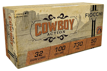 Fiocchi Cowboy Action 32 S&W Long 100gr Lead Wadcutter 50 Bx/20 Cs - Box or Case